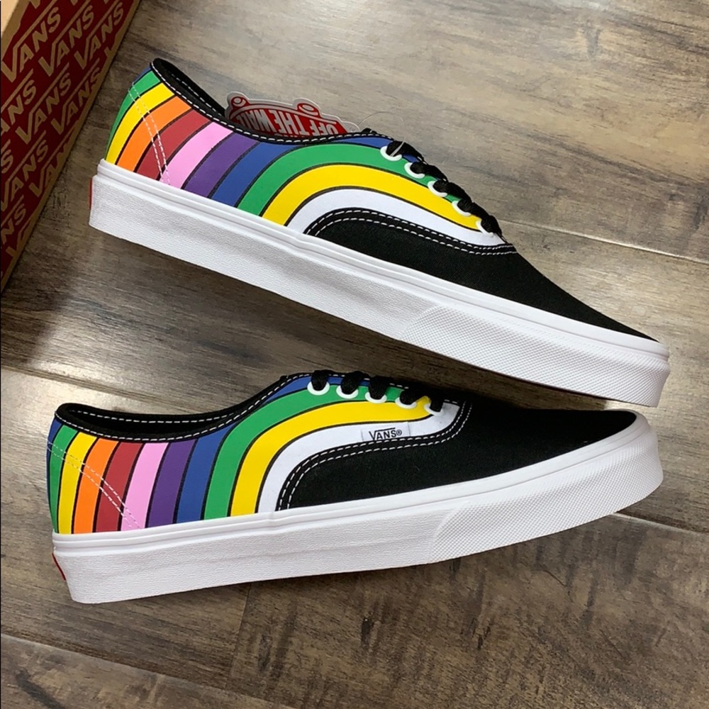 •VANS AUTHENTIC Refract Black/True White/Multi men’ - Picture 5 of 16